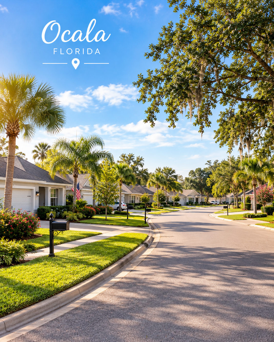 Ocala, Florida_ Suburbio bajo el sol